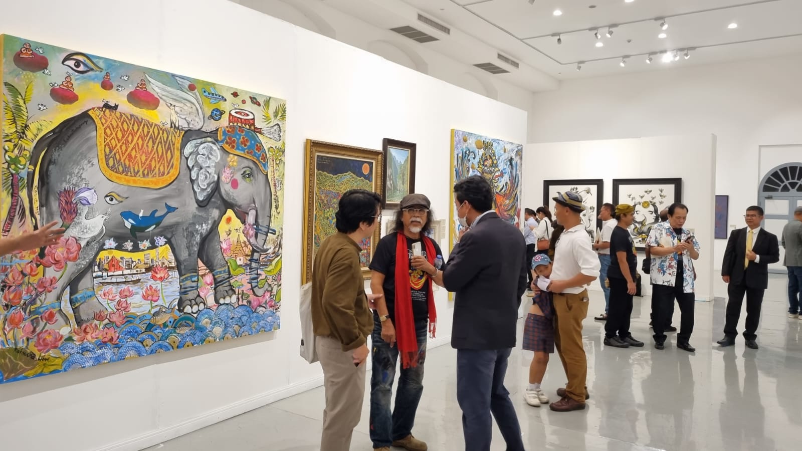 20 Seniman Indonesia-Thailand Gelar Pameran Lukisan Bersama Di Bangkok